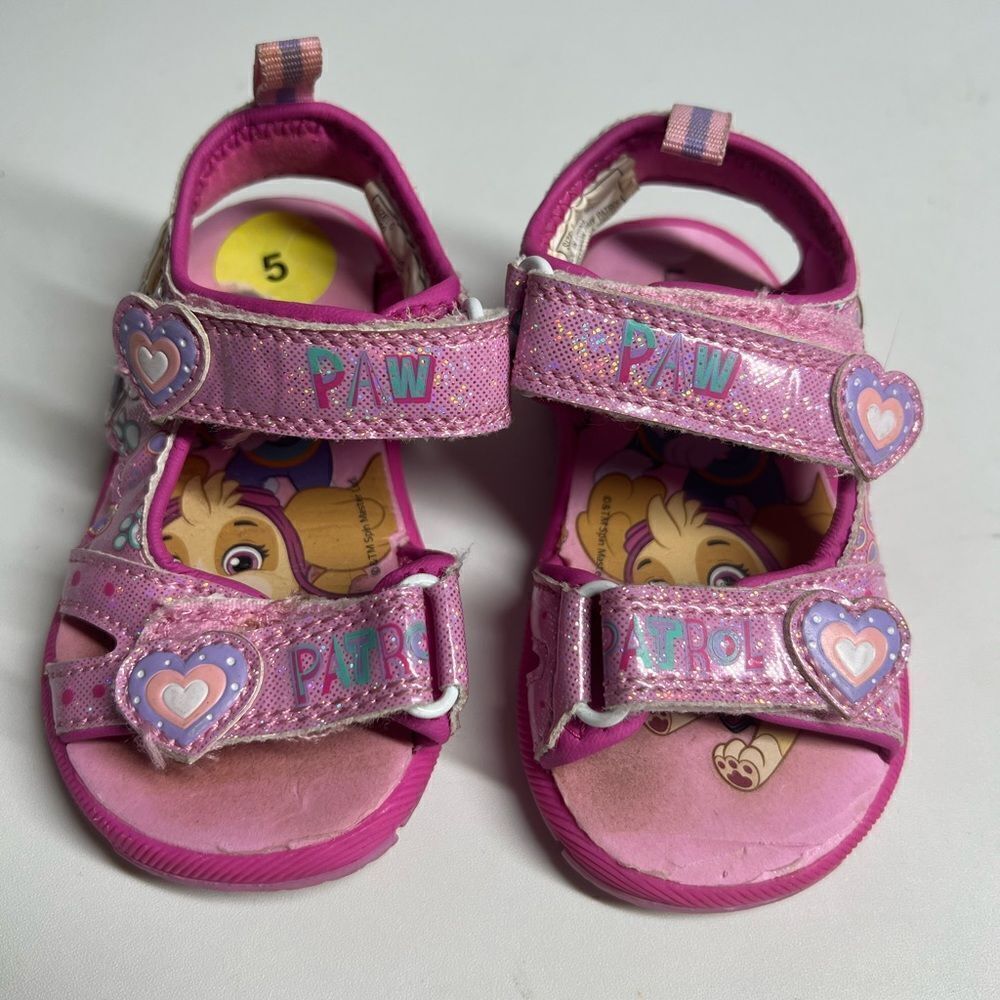Nickelodeon Girls Hiking Sandals Pink Size 5 With Light